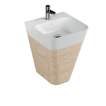 Mobile sospeso con lavabo Build cm. 59x47 di Ceramica Azzurra