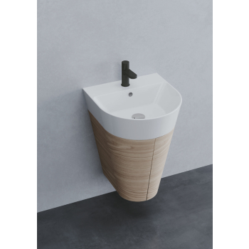 Mobile sospeso con lavabo Forma cm. 44x47 di Ceramica Azzurra