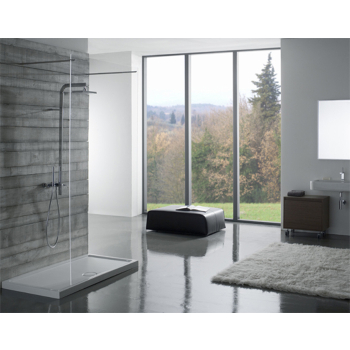 Piatto doccia 80x120 h.6 in ceramica bianco lucido Docciabella di Ceramica Globo