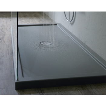 Piatto doccia 80x170 h.5 in acrilico nero velvet di Tamanaco