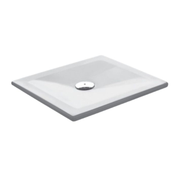 Piatto doccia 100x100 h.3 in acrilico bianco opaco velvet di Tamanaco