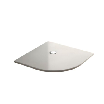 Piatto doccia 80x80 h.3 in acrilico bianco opaco velvet di Tamanaco