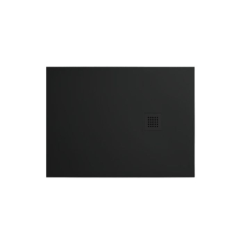 Piatto doccia 80x100 h.3 in ceramica nero opaco Ceramic.30 di Tamanaco