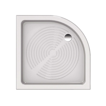 Piatto doccia 90x90 h.11 angolare in ceramica bianco lucido Galileo di Ceramica Azzurra