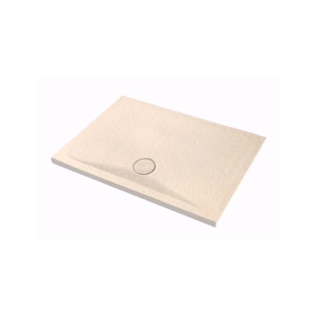 Piatto doccia 90x90 h.4 in ceramica beige Pietraceramica di Ceramica Azzurra