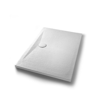 Piatto doccia 80x120 h.4 in ceramica bianco opaco Pietraceramica di Ceramica Azzurra