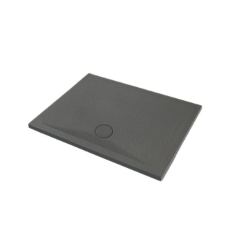 Piatto doccia 80x100 h.4 in ceramica nero Pietraceramica di Ceramica Azzurra