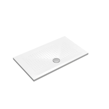 Piatto doccia 80x120 h.3,5 in ceramica bianco lucido Rebel di Ceramica Azzurra