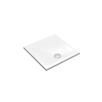 Piatto doccia 80x80 h.3,5 in ceramica bianco lucido Rebel di Ceramica Azzurra