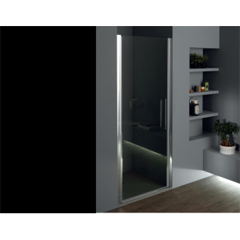 Porta doccia in cristallo 6 mm trasparente cm. 70 (est. 68/70) con profilo cromato di Tamanaco