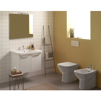 Sanitari Daily filomuro cm. 53x37 con sedile softclose di Ceramica Globo