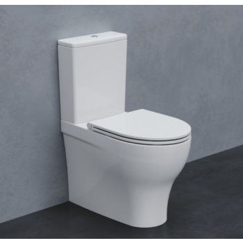 Sanitari Pratica monoblocco con sedile a chiusura tradizionale cm. 62.5 di Ceramica Azzurra