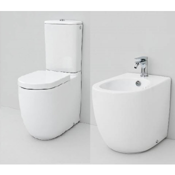 Sanitari File 2.0 monoblocco senza brida con sedile sottile softclose cm. 67 di Art Ceram