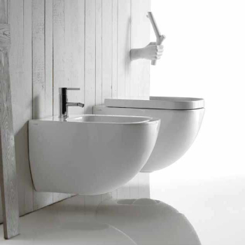 Sanitari Plus Design sospesi cm. 55x35 con sedile avvolgente standard di Ceramica Galassia