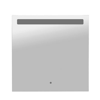 Specchio rettangolare 60x70 filo lucido con lampada a led con interruttore touch di Ceramica Globo