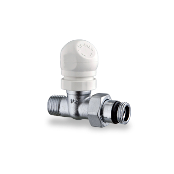 Valvola Termostatizzabile Diritta da 1/2 Bianca per Termoarredi e Radiatori d'arredo