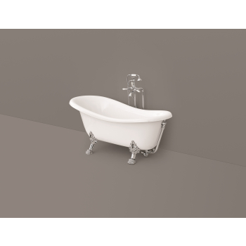 Vasca Hermitage centro stanza 170x80 in acrilico piedini cromo di Art Ceram