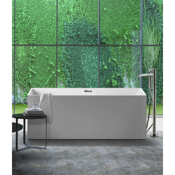 Vasca Quadra centro stanza 167x80 in acrilico bianca lucida di Ceramica Galassia