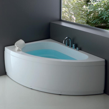 Vasca Sharm idromassaggio plus 150x100 angolare bianca lucida di Tamanaco