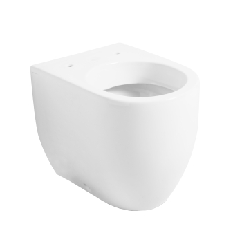 Water Flo filomuro senza brida (rimless) cm. 52x36 bianco lucido di Ceramica Kerasan