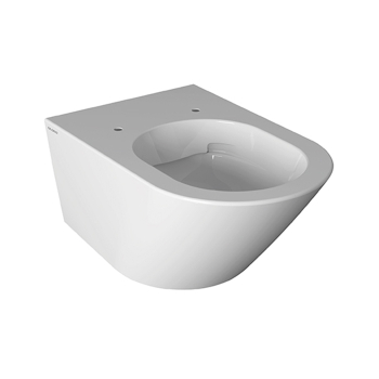 Water Forty3 sospeso senza brida (rimless) cm. 57x36 bianco lucido di Ceramica Globo