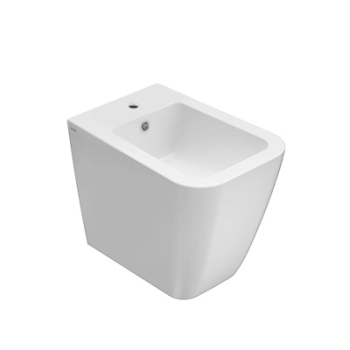 Bidet Stone filomuro scarico traslato cm. 52x36 bianco lucido di Ceramica Globo