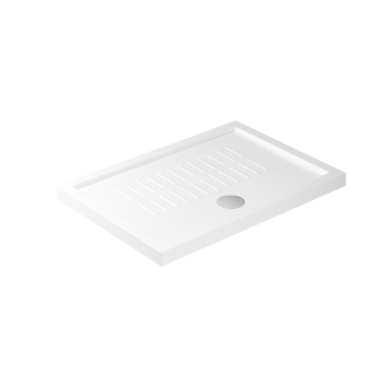 Piatto doccia 70x100 h.4,5 in ceramica bianco lucido Flat di Ceramica Galassia