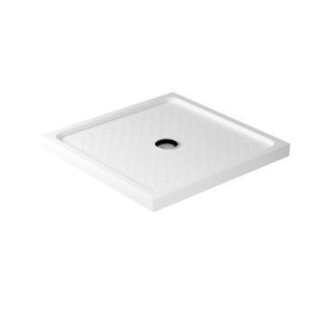 Piatto doccia 80x80 h.6 in ceramica bianco lucido Flat di Ceramica Galassia