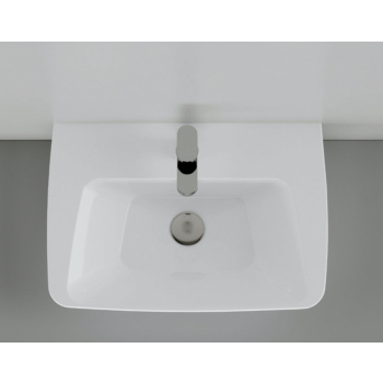 Lavabo Hera appoggio 78x43 monoforo in ceramica bianco lucido di Ceramica Azzurra