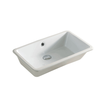 Lavabo Gea incasso sottopiano cm. 53x34,5 in ceramica bianco lucido di Art Ceram