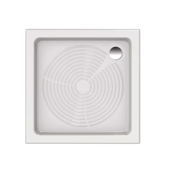 Piatto doccia 90x90 h.10 in ceramica bianco lucido Astro di Ceramica Azzurra