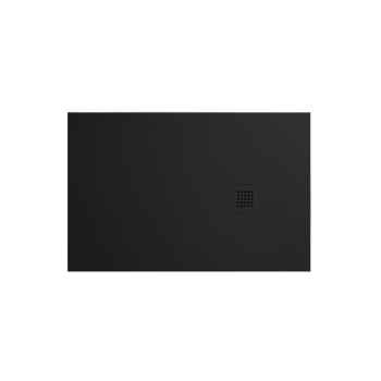 Piatto doccia 70x120 h.3 in ceramica nero opaco Ceramic.30 di Tamanaco