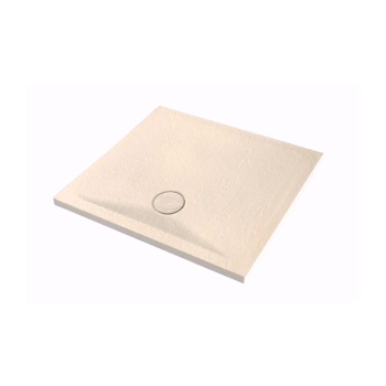 Piatto doccia 80x80 h.4 in ceramica beige Pietraceramica di Ceramica Azzurra