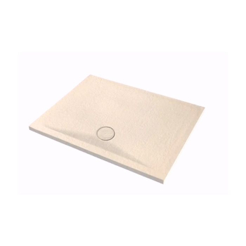 Piatto doccia 80x100 h.4 in ceramica beige Pietraceramica di Ceramica Azzurra