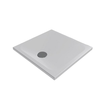 Piatto doccia 80x80 h.4 in ceramica bianco opaco Rapid di Ceramica Azzurra