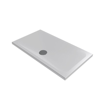 Piatto doccia 80x140 h.4 in ceramica bianco opaco Rapid di Ceramica Azzurra