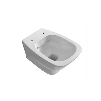 Water Daily sospeso senza brida (rimless) cm. 53x37 bianco di Ceramica Globo